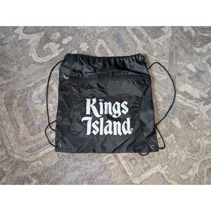 Kings Island Drawstring Backpack Light Souvenir Theme Park Ohio